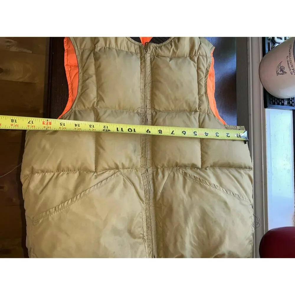 Vintage reversible down filled hunting vest Black Sheep size small